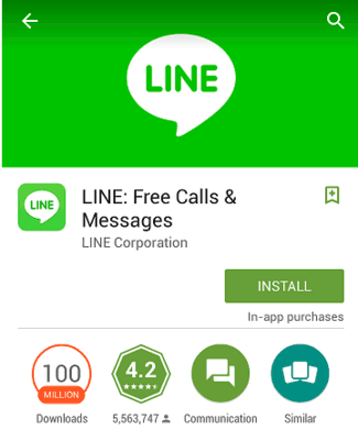 free line app download for android